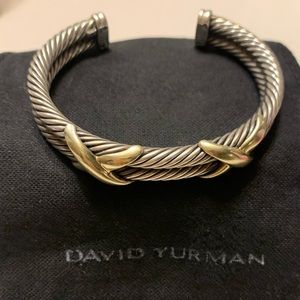 David Yurman Double X Station Bracelet with 18K
